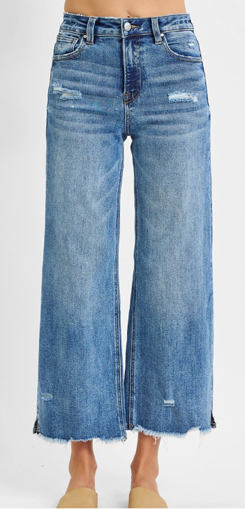 High Rise Crop Wide Risen