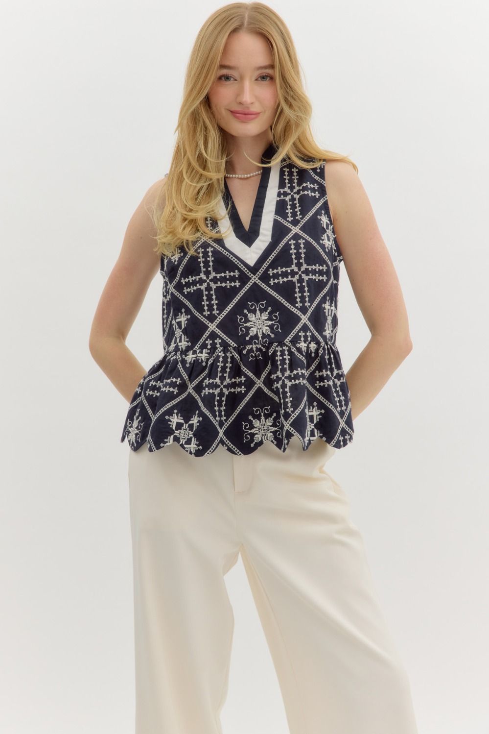 Abstract diamond pattern