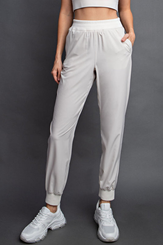 OXFORD ST WOVEN DANCE STUDIO MID RISE JOGGER PANTS