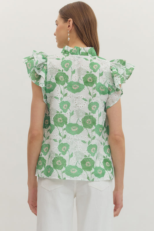 Green blouse entro