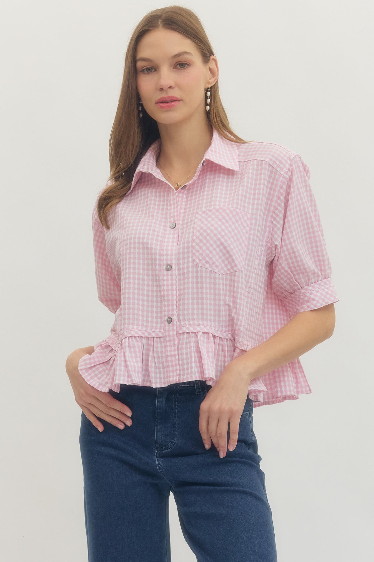 Blouse bottons light pink (Copy)