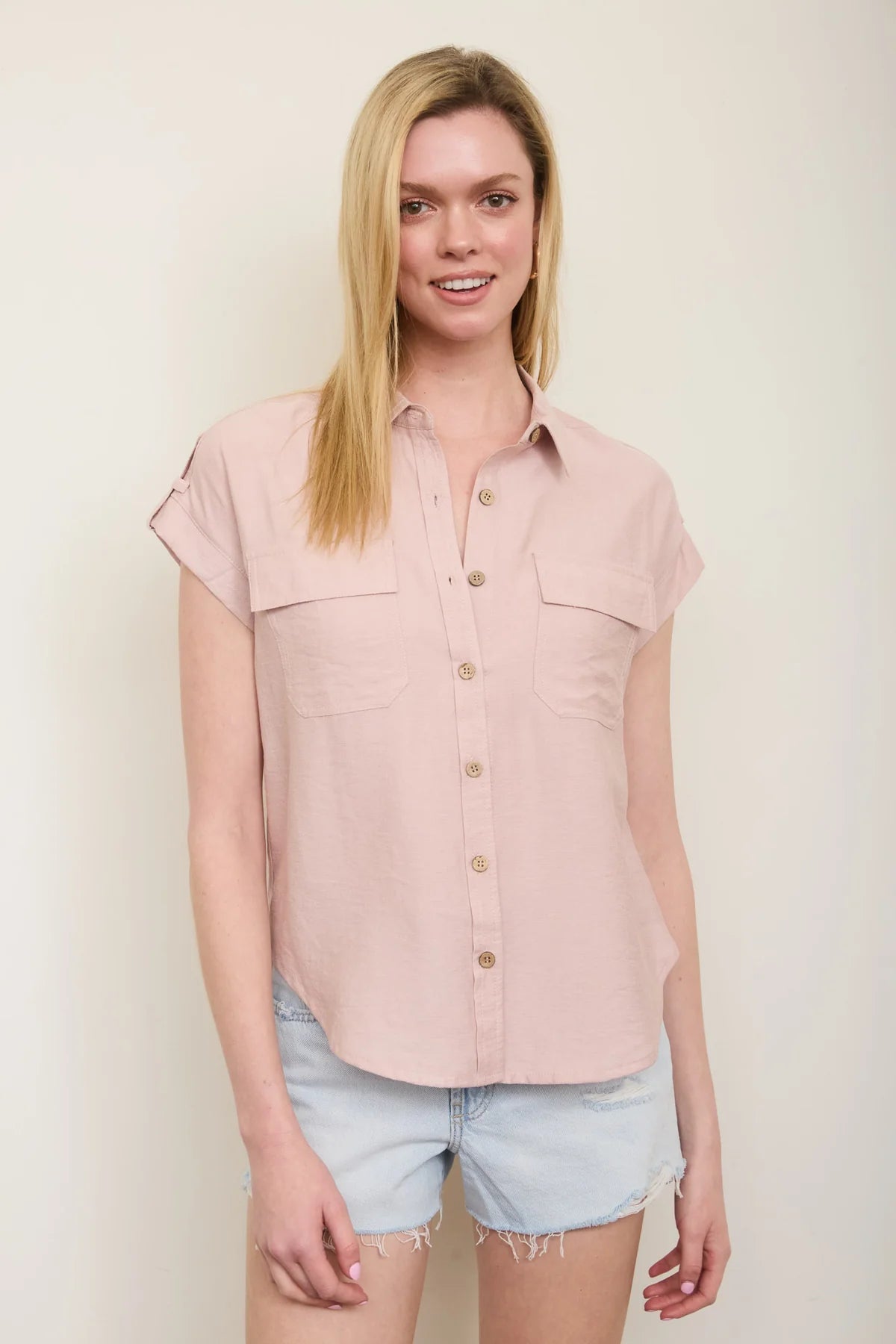 Collared button down shirt