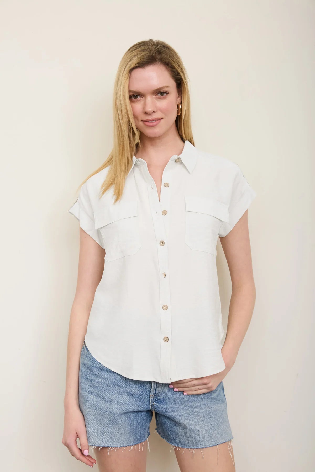 Collared button down shirt